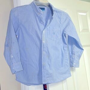 Andy & Evan Big Boys Size 10 Button-Down Blue & White Stripe Dress Shirt